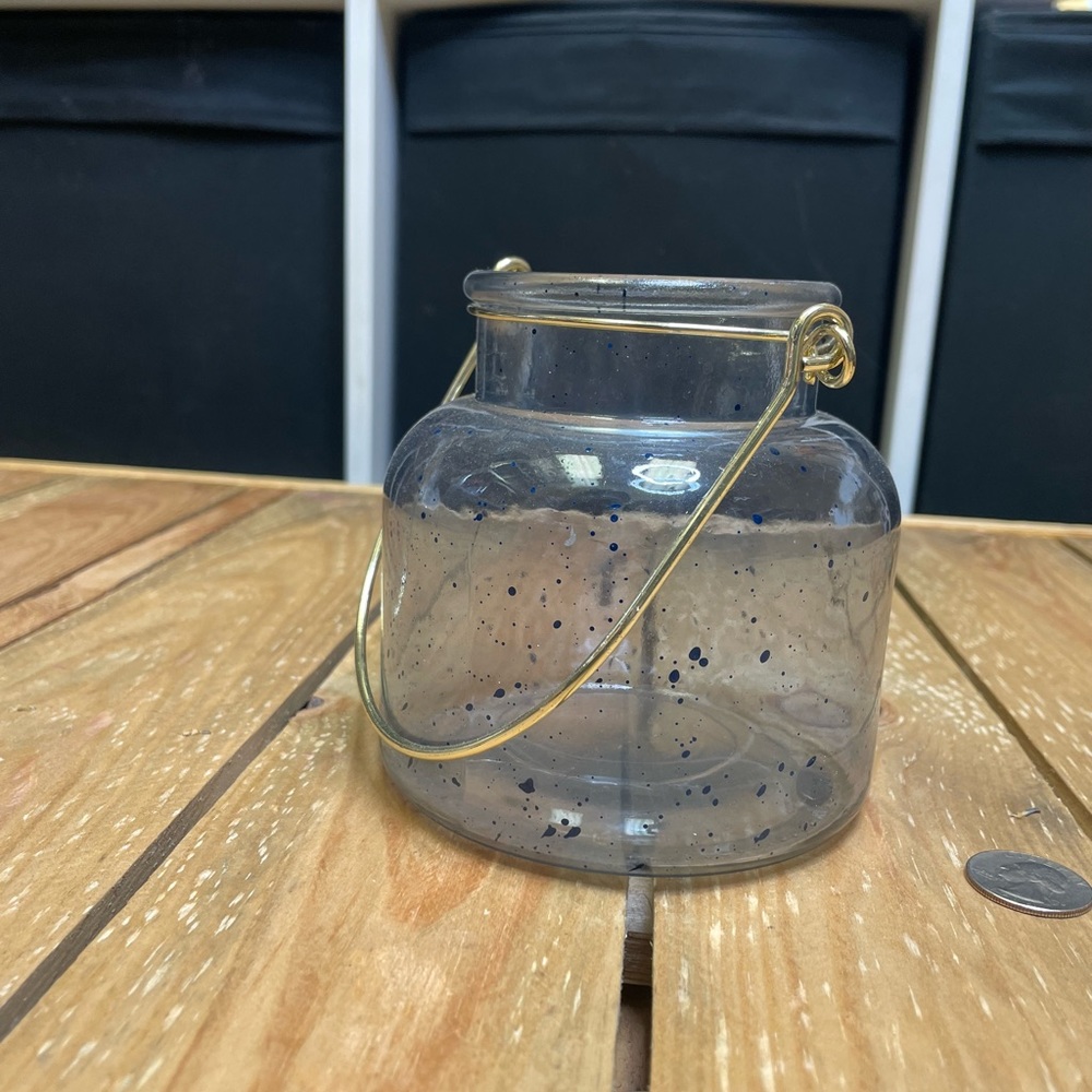 Blue Glass Lantern